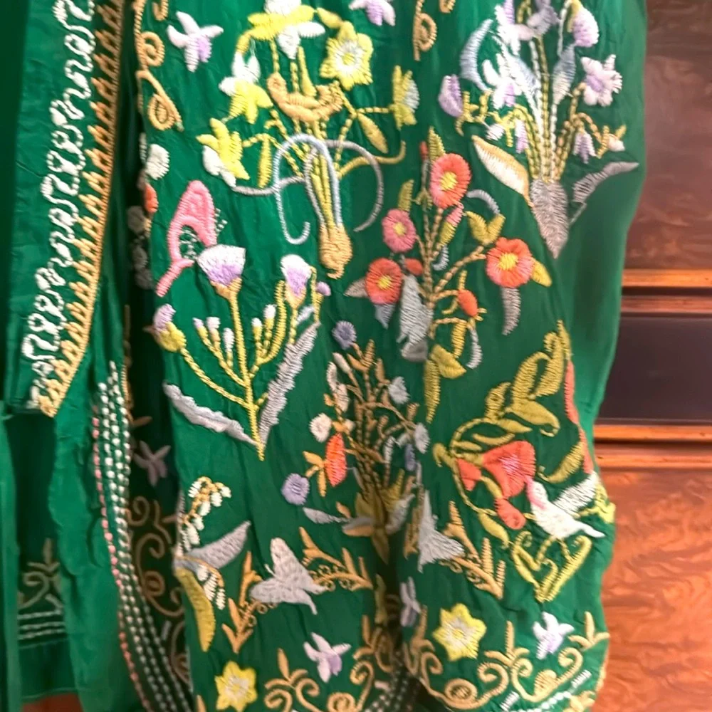 JOHNNY WAS Tie Front Top Size S - Picture 3 of 6